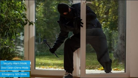 a burglar vs window sensor
